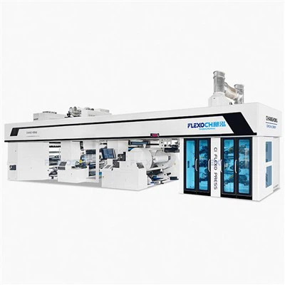 Máquina de impresión flexográfica sin engranajes