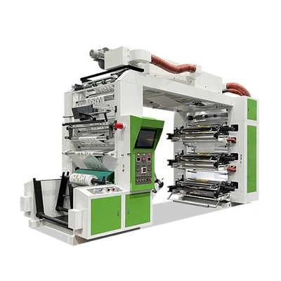 ¿Cuál es la función del panel de control en una máquina de impresión flexográ...